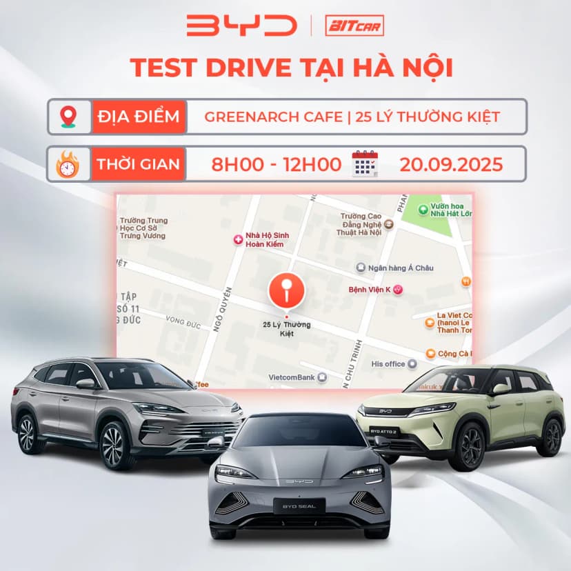 [HÀ NỘI 20.09.2025] TRẢI NGHIỆM LÁI THỬ BYD – KHÁM PHÁ CẢM GIÁC LÁI TƯƠNG LAI