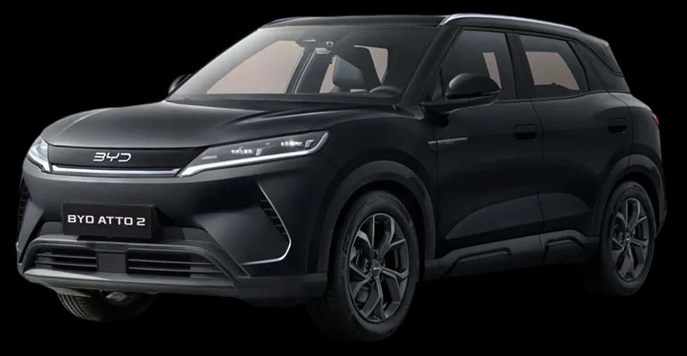 BYD Atto 2 màu đen Cosmos Black ngoại thất SUV điện đô thị