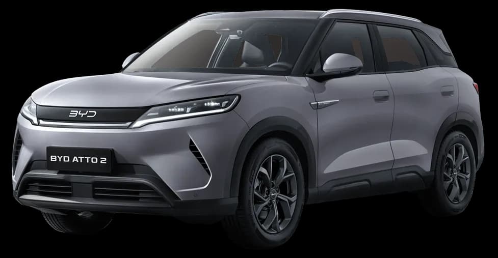 BYD Atto 2 màu xám Harbour Grey ngoại thất SUV điện đô thị