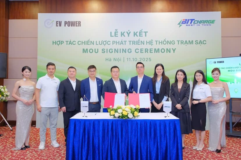 BitCharge và EV Power bắt tay chiến lược, mở rộng mạng lưới trạm sạc thông minh tại Việt Nam
