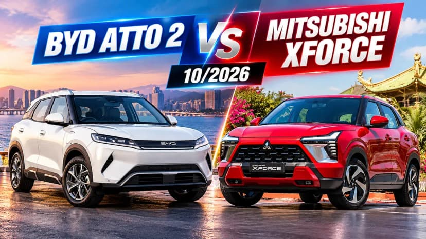 BYD Atto 2 vs Mitsubishi Xforce 10/2026: chênh 65 triệu