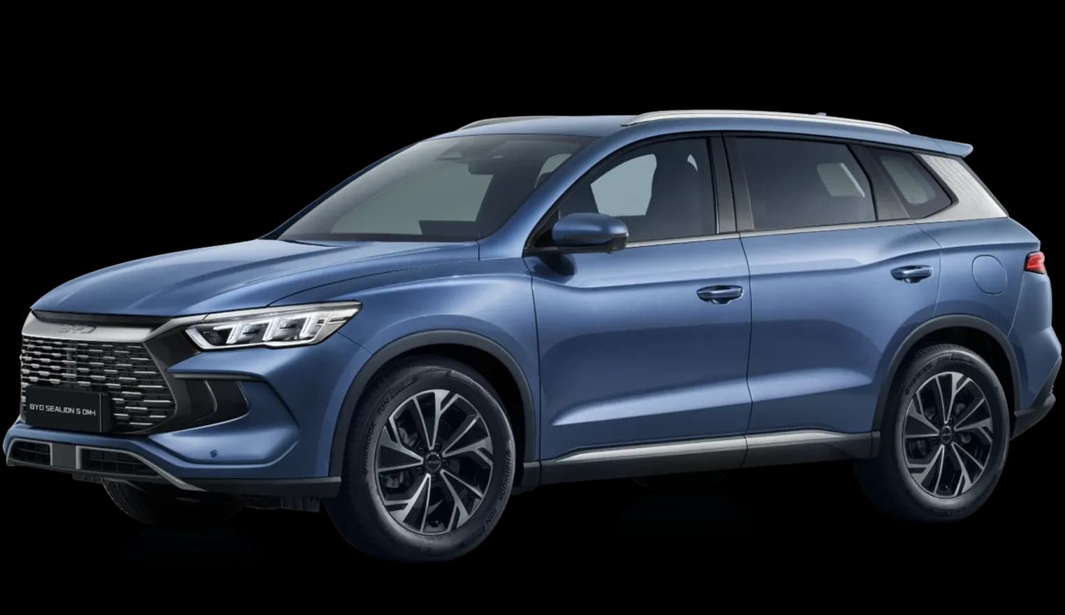 BYD Sealion 5 màu xanh Altantis Blue ngoại thất SUV plug-in hybrid