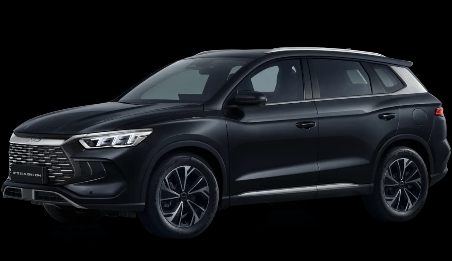 BYD Sealion 5 màu đen Cosmos Black ngoại thất SUV plug-in hybrid