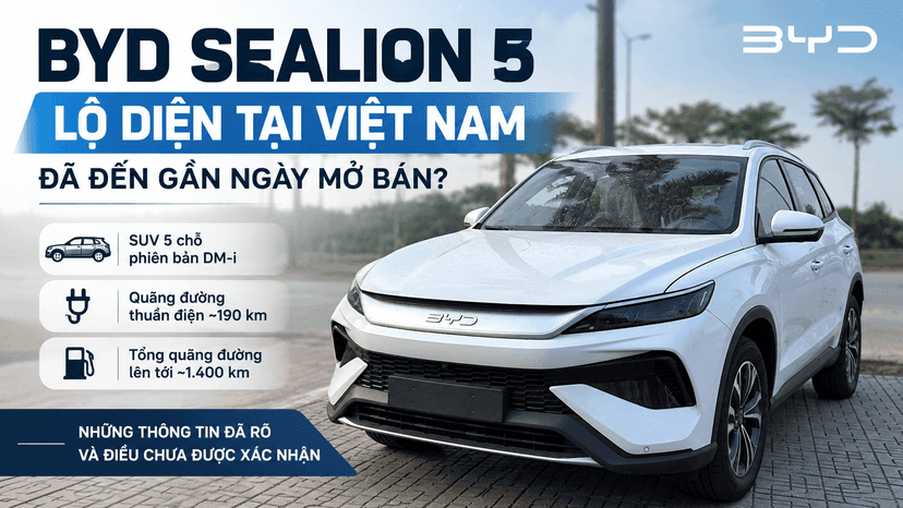 BYD Sealion 5 lộ diện tại Việt Nam: Đã đến gần ngày mở bán?