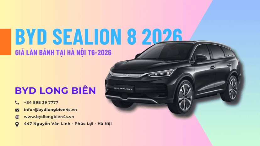 BYD Sealion 8 lăn bánh tại Hà Nội bao nhiêu tiền?