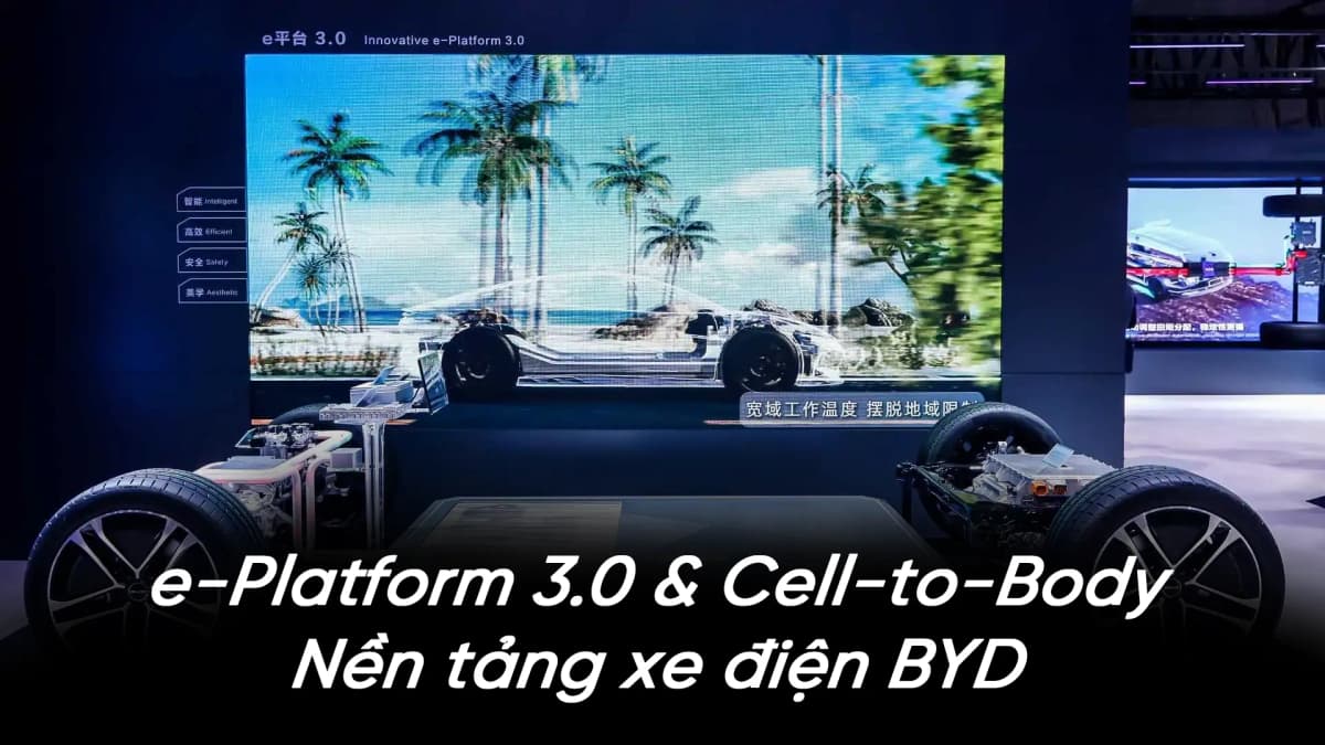 e-Platform 3.0 & Cell-to-Body: nền tảng xe điện BYD