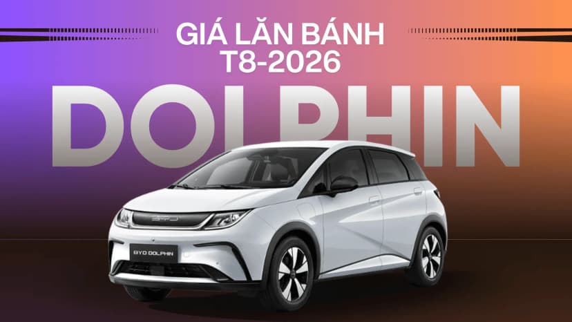 Giá lăn bánh BYD Dolphin tháng 8/2026: Từ 502 triệu