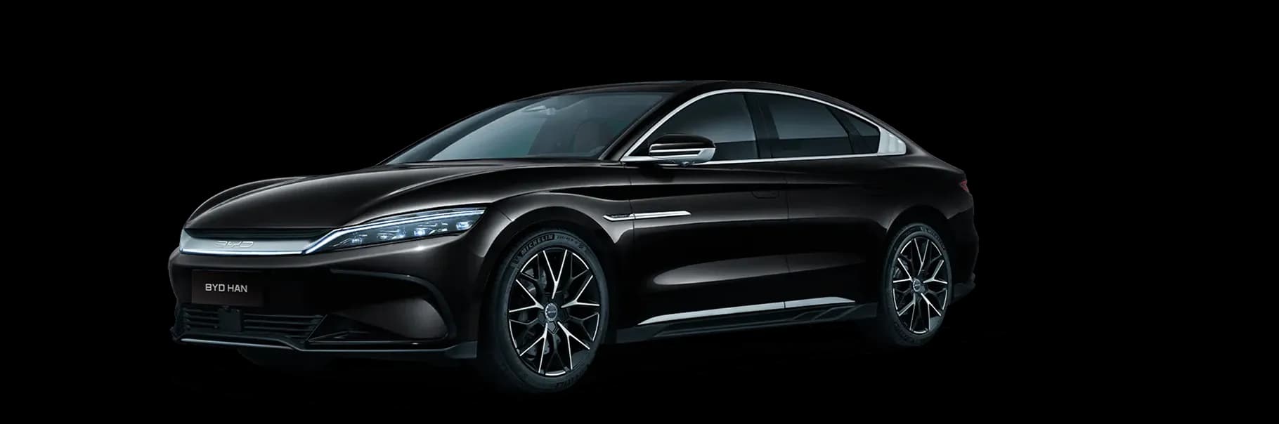 BYD Han EV màu Đen Cosmos Black tại BYD Long Biên