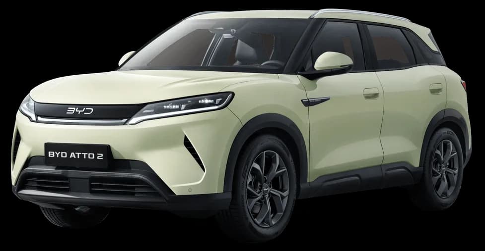 BYD Atto 2 màu xanh Breeze Green ngoại thất SUV điện đô thị