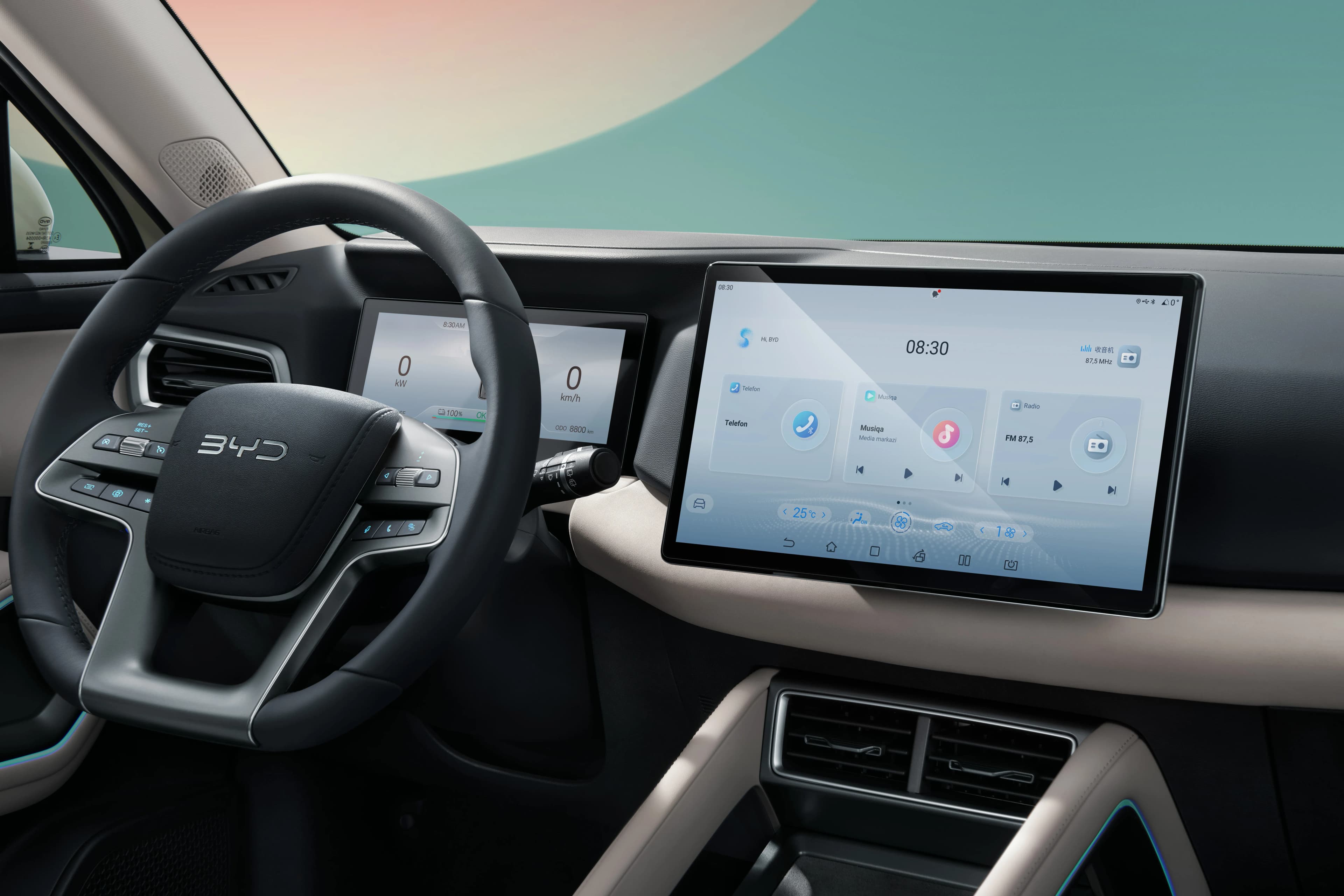Không gian hàng ghế BYD Atto 2 rộng rãi phù hợp cho gia đình trẻ