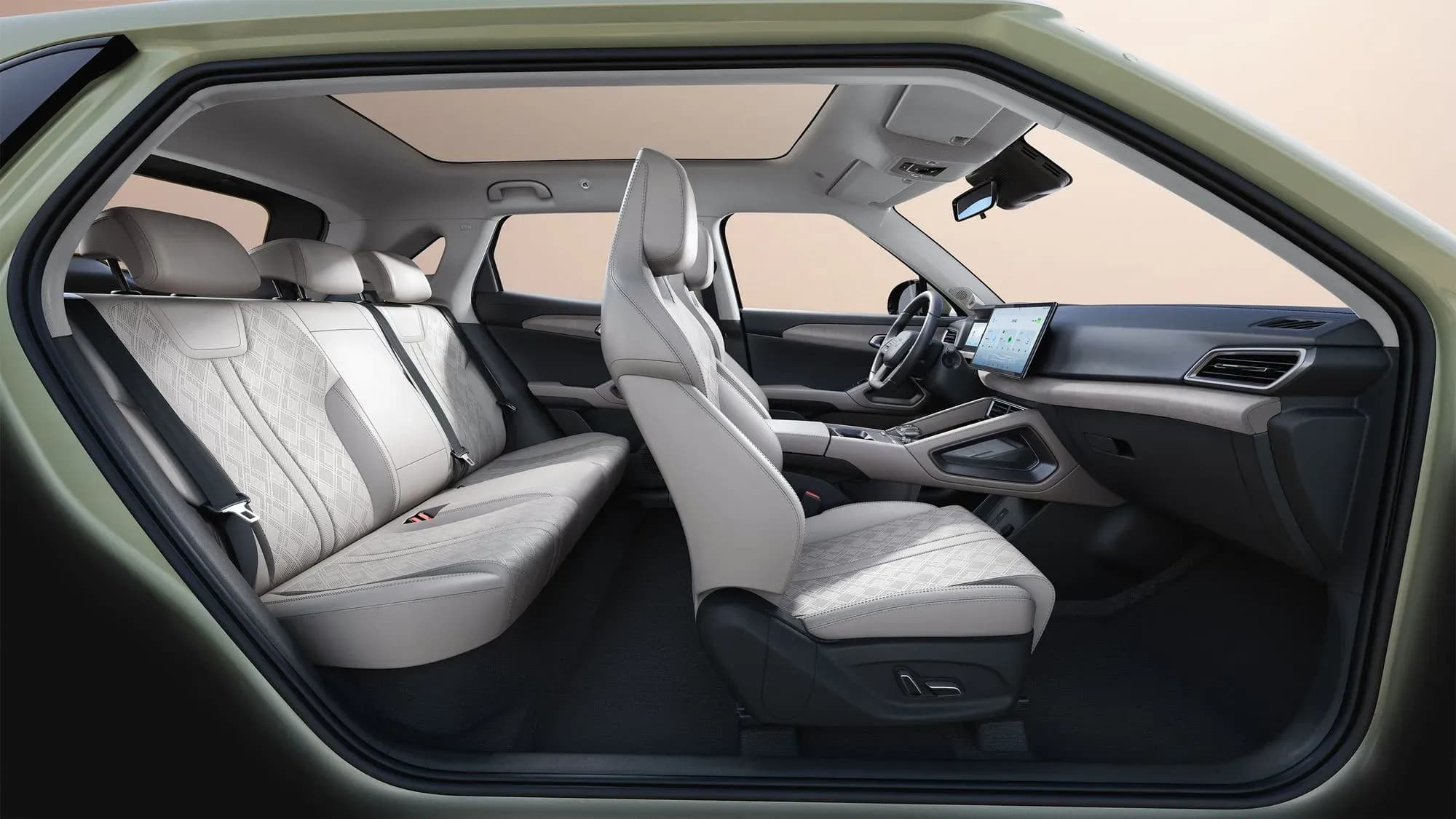 Nội thất BYD Atto 2 với khoang cabin hiện đại và rộng rãi