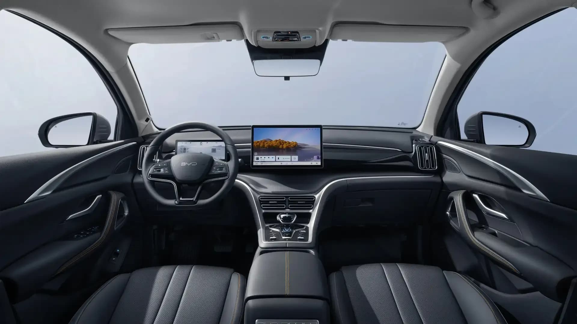 Nội thất BYD Sealion 5 với thiết kế hiện đại