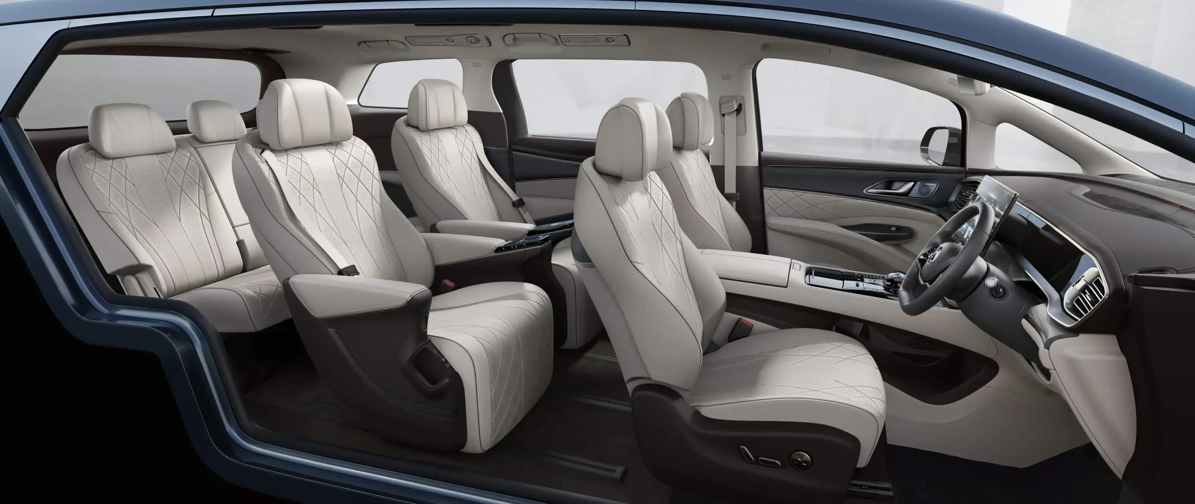 Denza D9 Interior Beige - 1