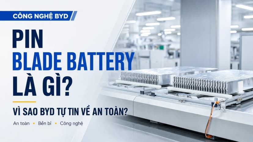 Pin Blade Battery là gì? Vì sao BYD tự tin về an toàn?