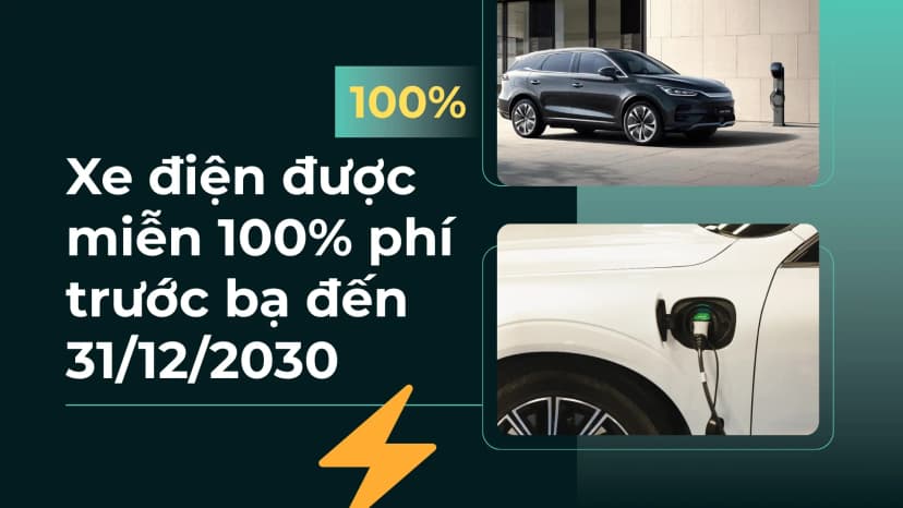 Xe điện được miễn 100% trước bạ đến 2030: Người mua BYD tiết kiệm bao nhiêu?